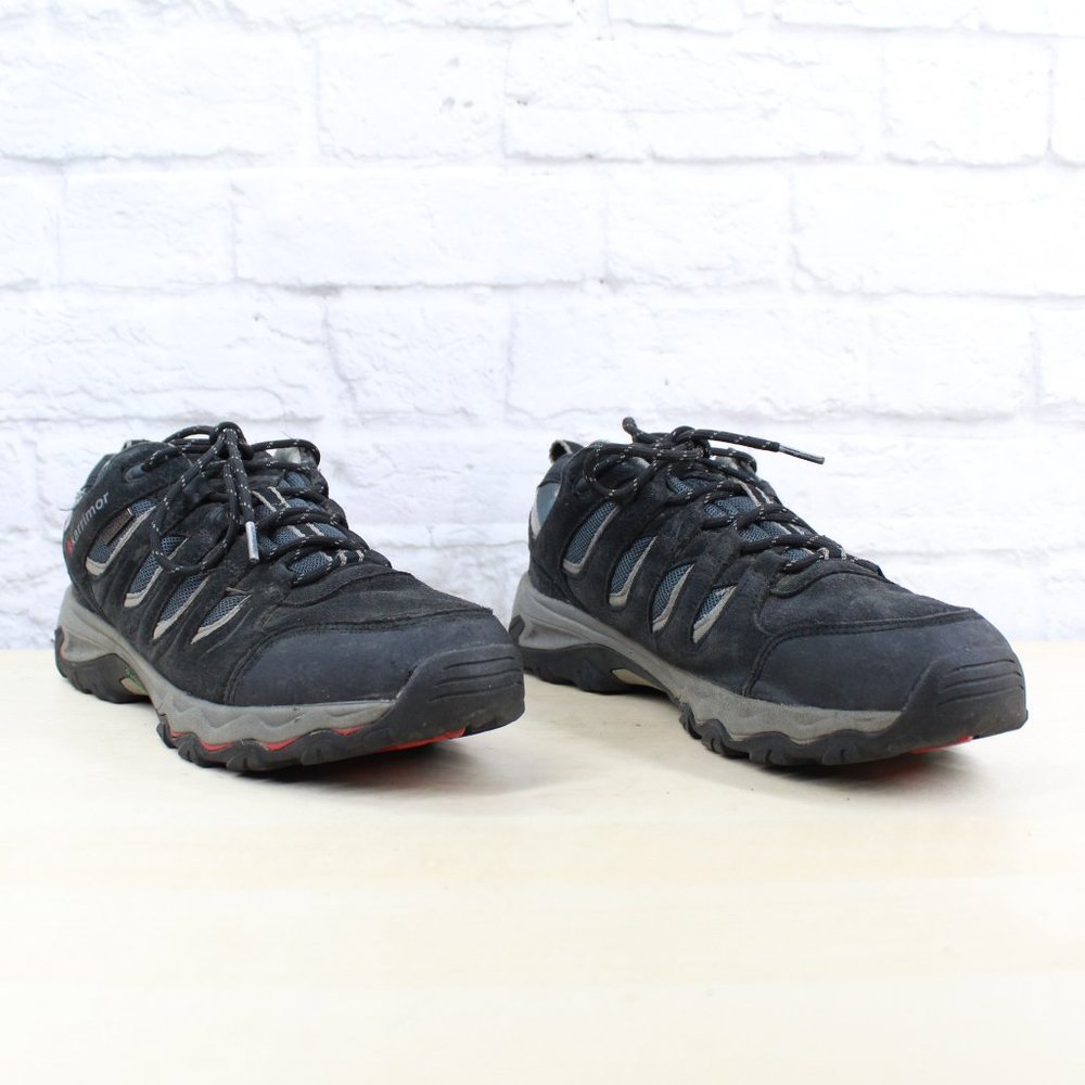 Karrimor Mount Low Black Suede Mesh Walking Hiking Sneakers Size 10.5 - Picture 3 of 9